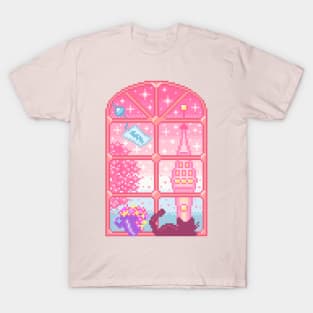 Pastel View Pixel Art T-Shirt